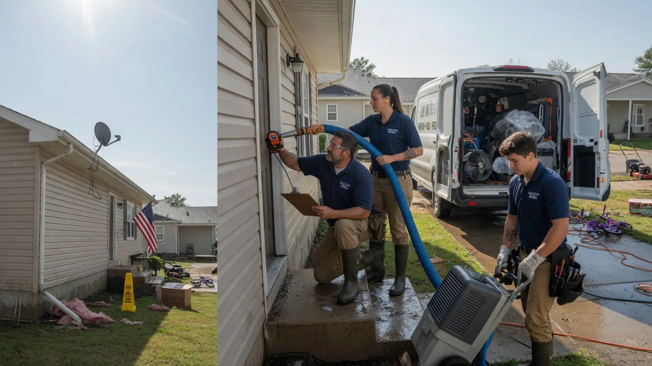 Ceiling Water Damage Restoration in Mediapolis, IA near me